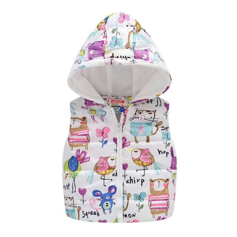 Girls Floral Vest - Europe and America Style for Kids