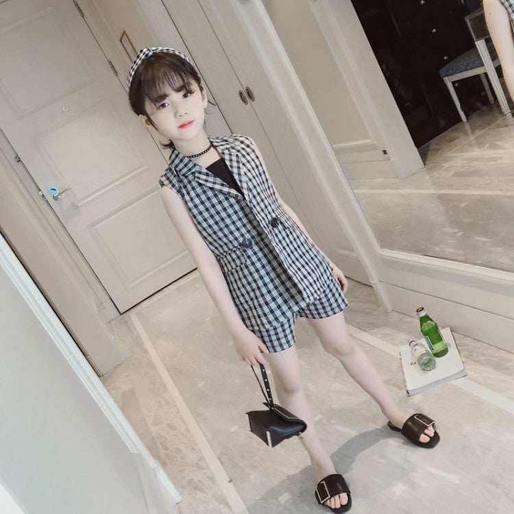 Girls Summer Korean Style Three-Piece Set