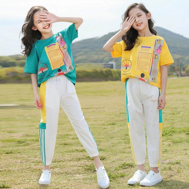 Big Kids Short-sleeved T-shirt Set