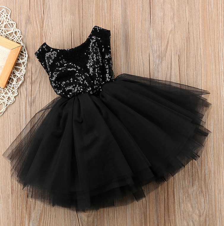 Princess Flower Girl Solid Color Tutu Style Party Dress