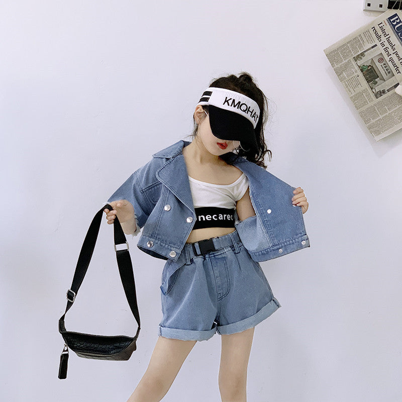 Girls Denim Cute 2pc Set