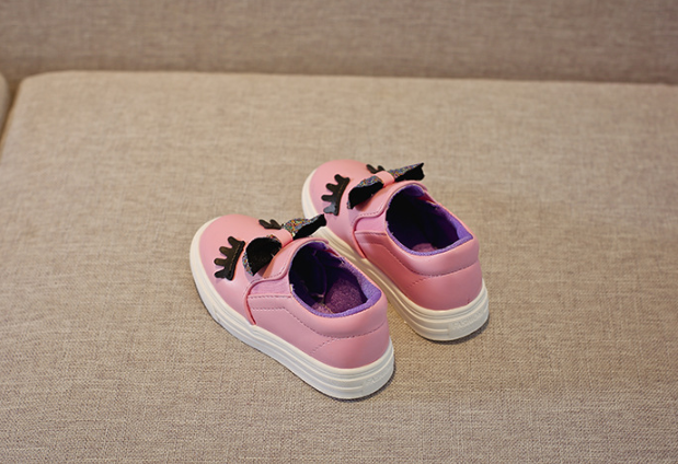 Girls Bow and Lash Casual Shoes