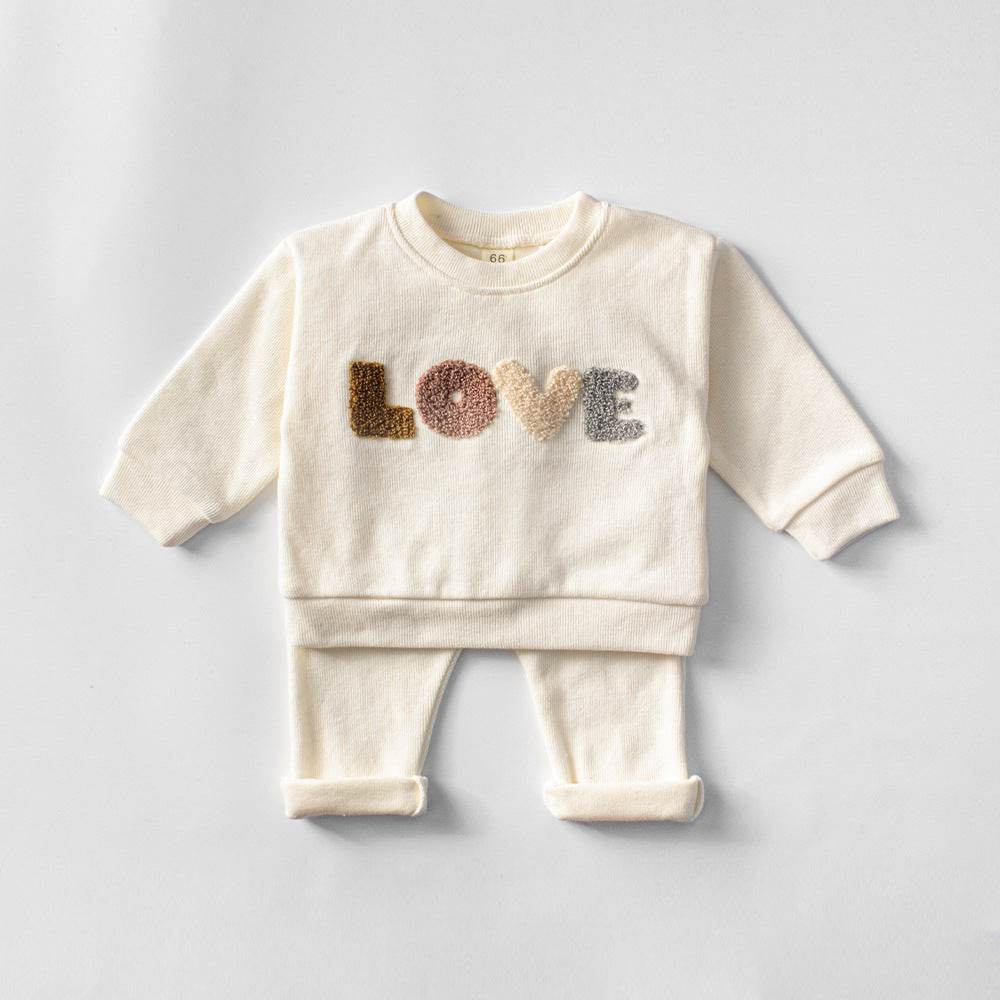 Love Sweatsuit Wool Infant 2pc Set