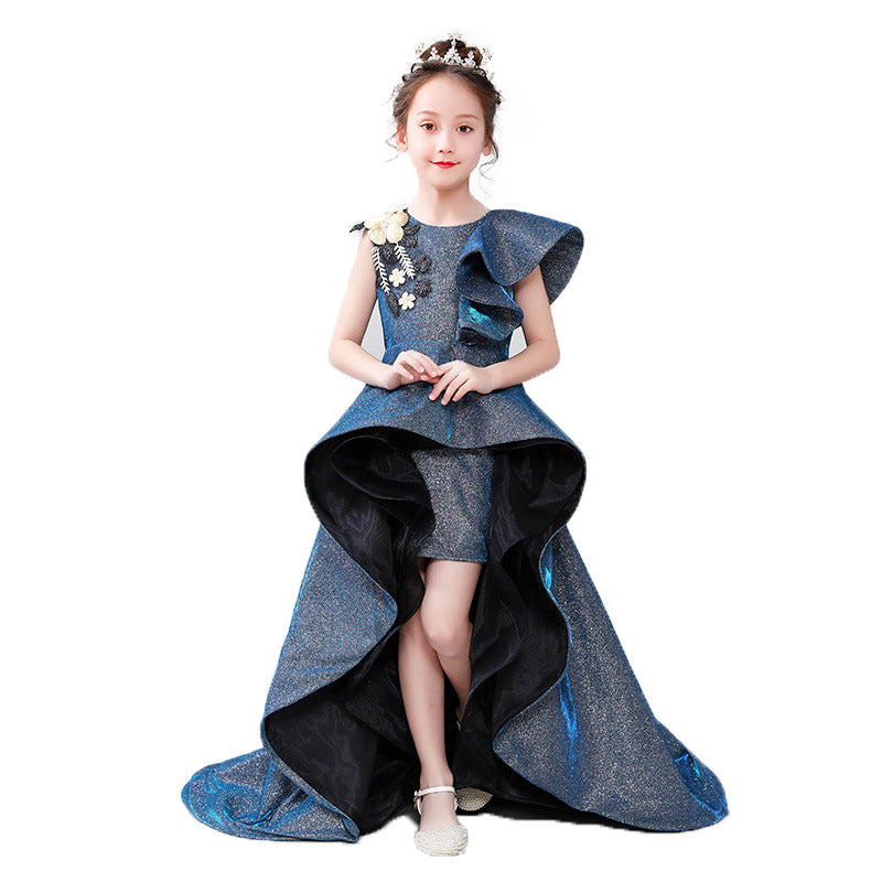 Girl Model Catwalk Evening Trail Host Dress