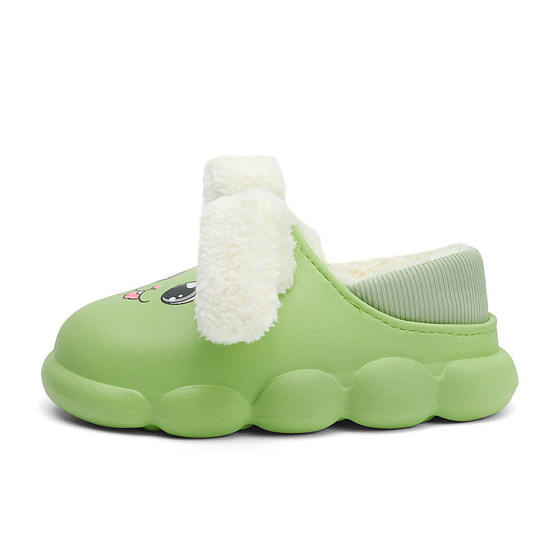 Thick Soled Waterproof Children's Cotton Slippers