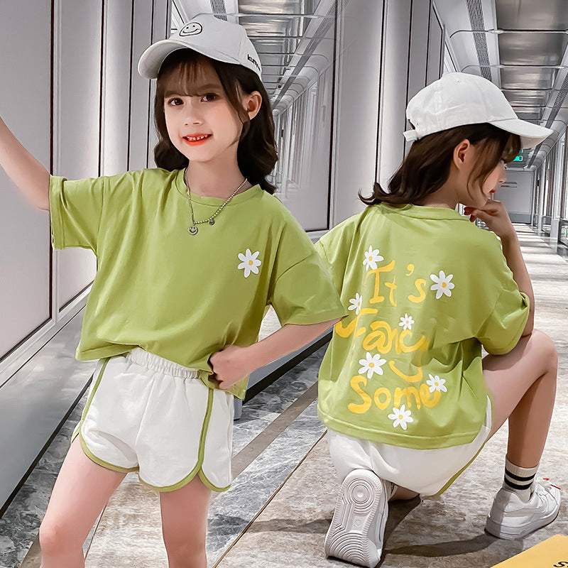 Big Kids Sports Short sleeve two piece