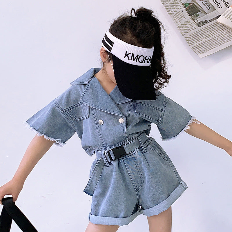 Girls Denim Cute 2pc Set