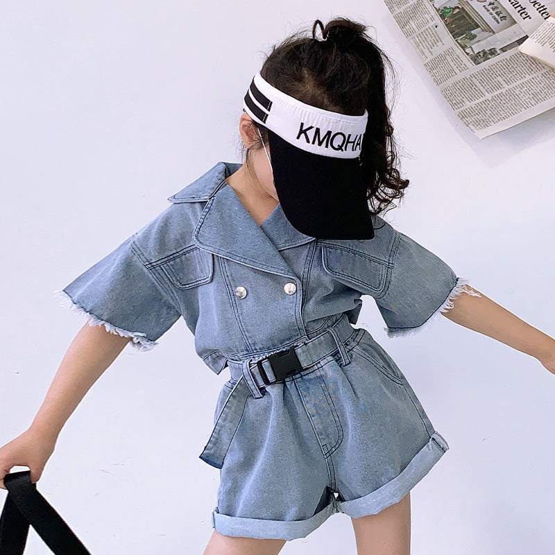 Girls Denim Cute 2pc Set
