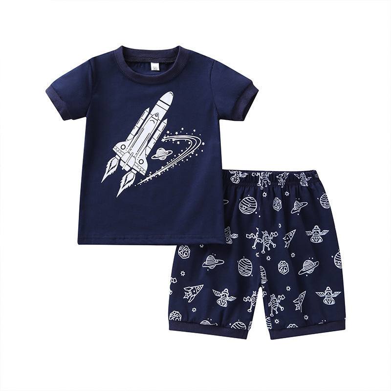 Kids Rocket Boy Two piece Short set