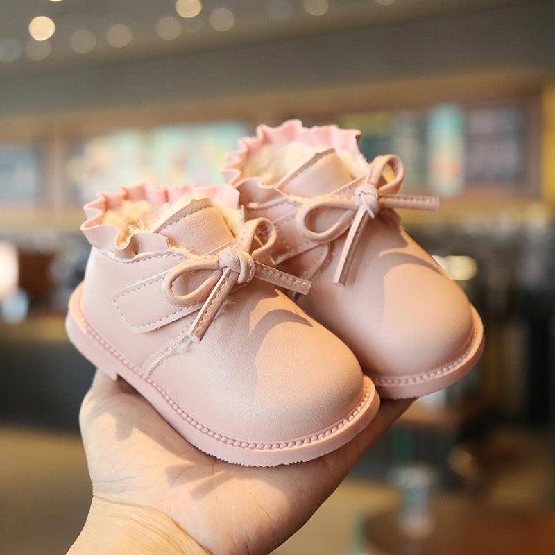 Girls toddlers Low Fur inside Boot
