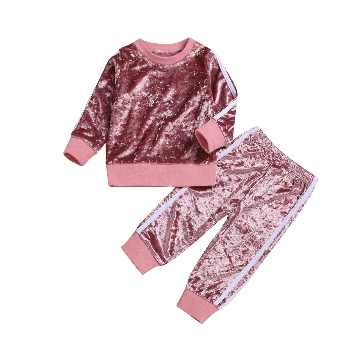 Candy-colored Long Sleeve 2pc Jogging Set