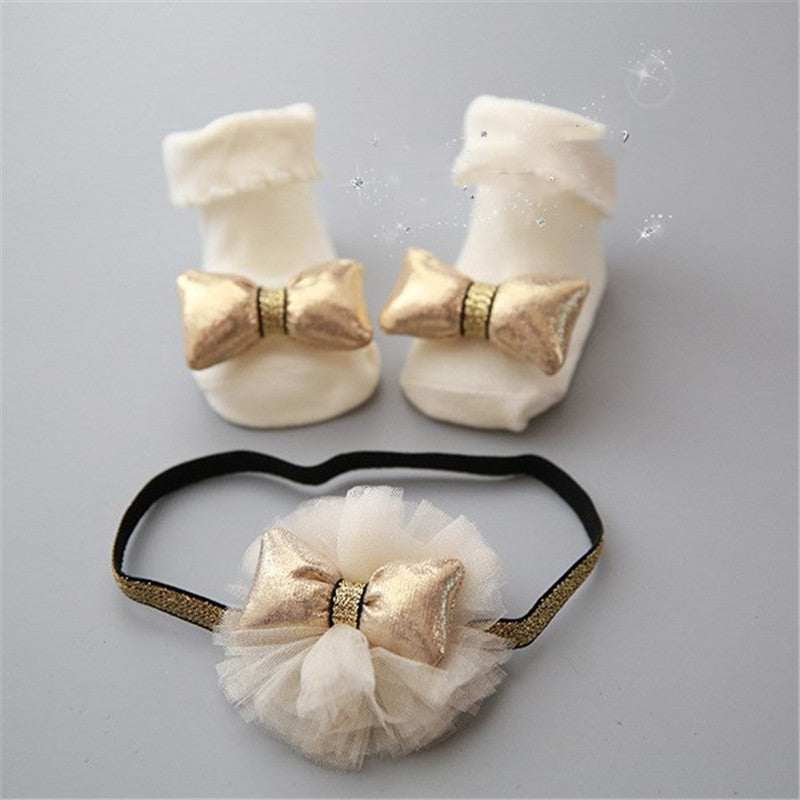 Baby Girls socks and headband set