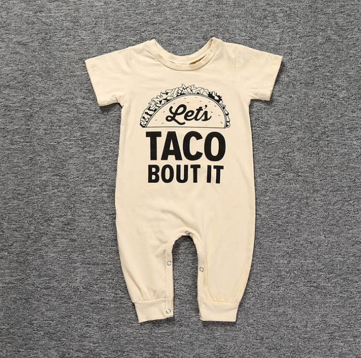 Newborn Taco Bout it One piece Romper