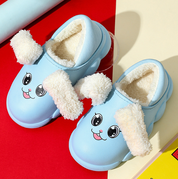 Thick Soled Waterproof Children's Cotton Slippers