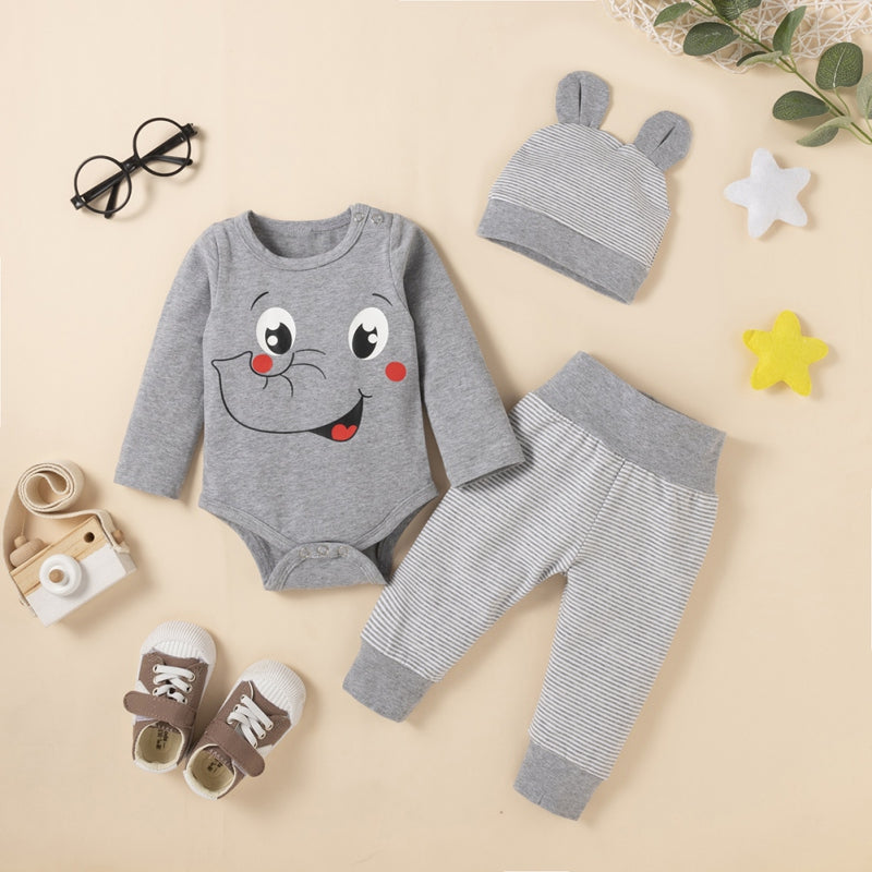 Cartoon Animal Long Sleeve Set