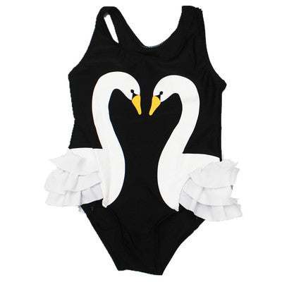 Sling Wave Swan One Piece Swimsuit