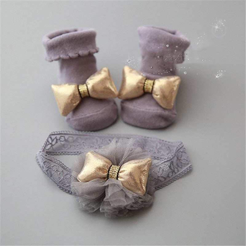Baby Girls socks and headband set