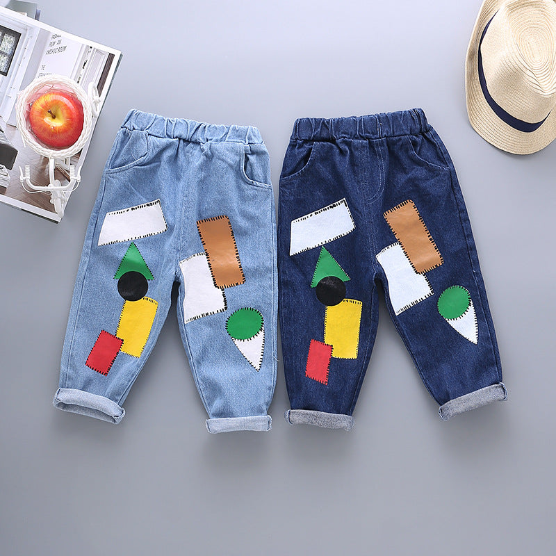 Kids Toddler Pattern Jeans