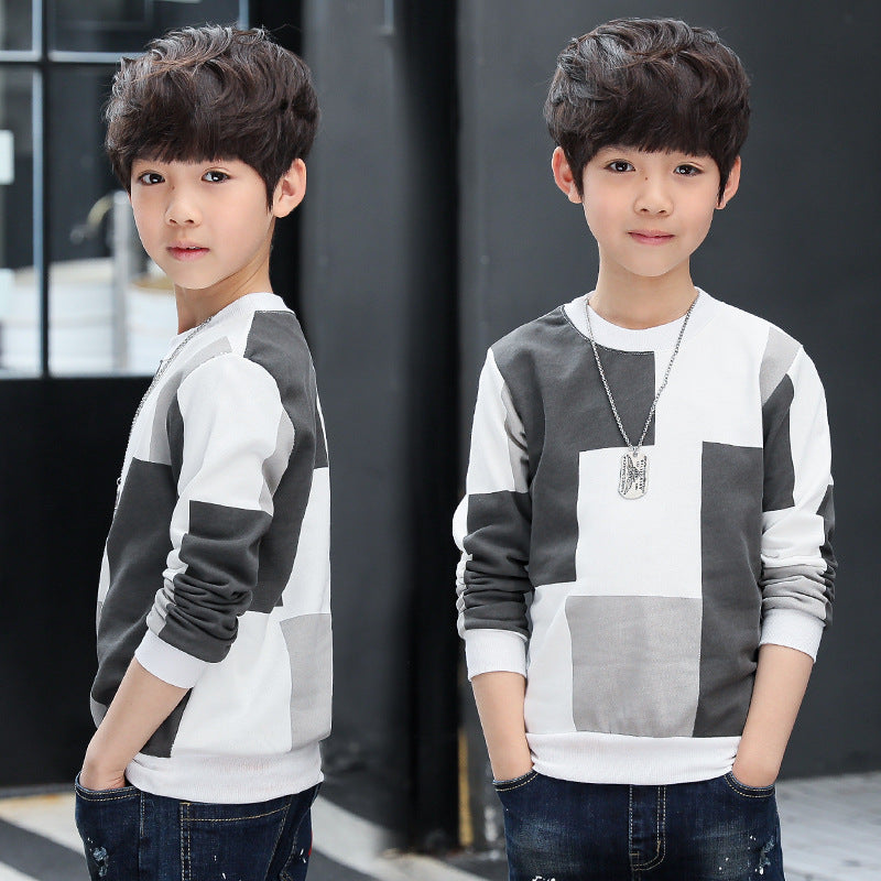 Big Boys' Autumn Long-sleeved T-shirt