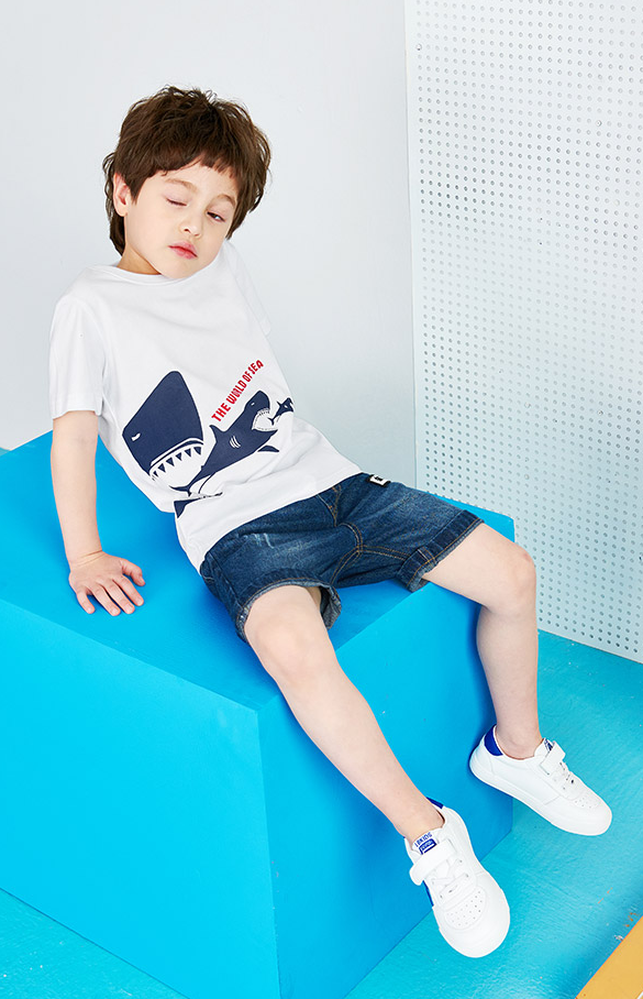 Summer Children's Shark Short Sleeve T-Shirt