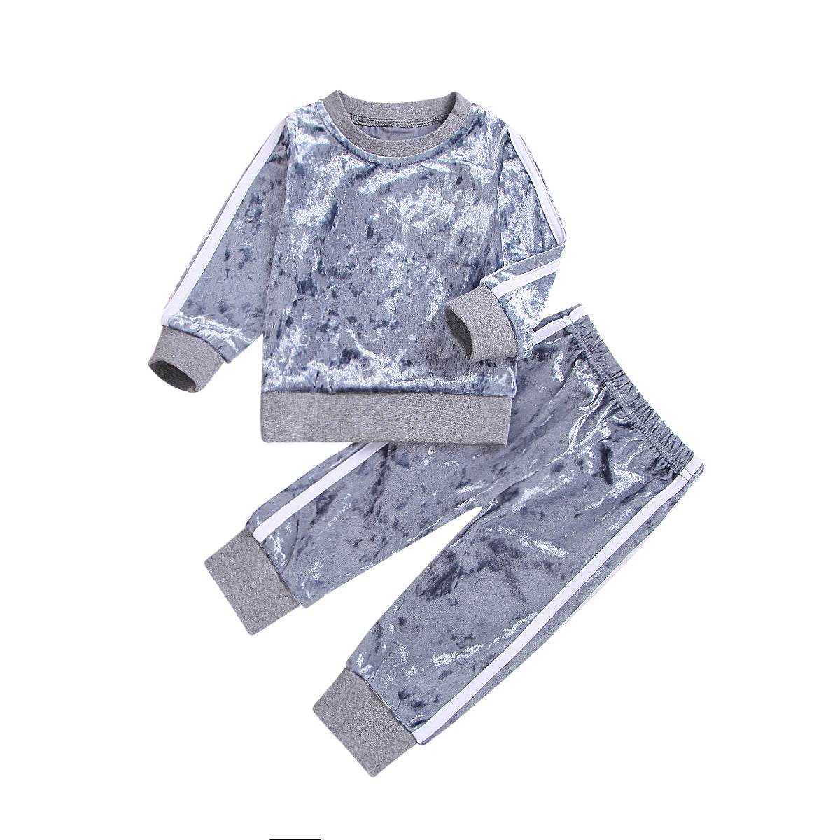Candy-colored Long Sleeve 2pc Jogging Set