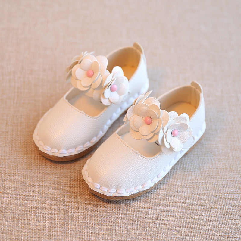 Girls Casual flower Strap Flat Shoes