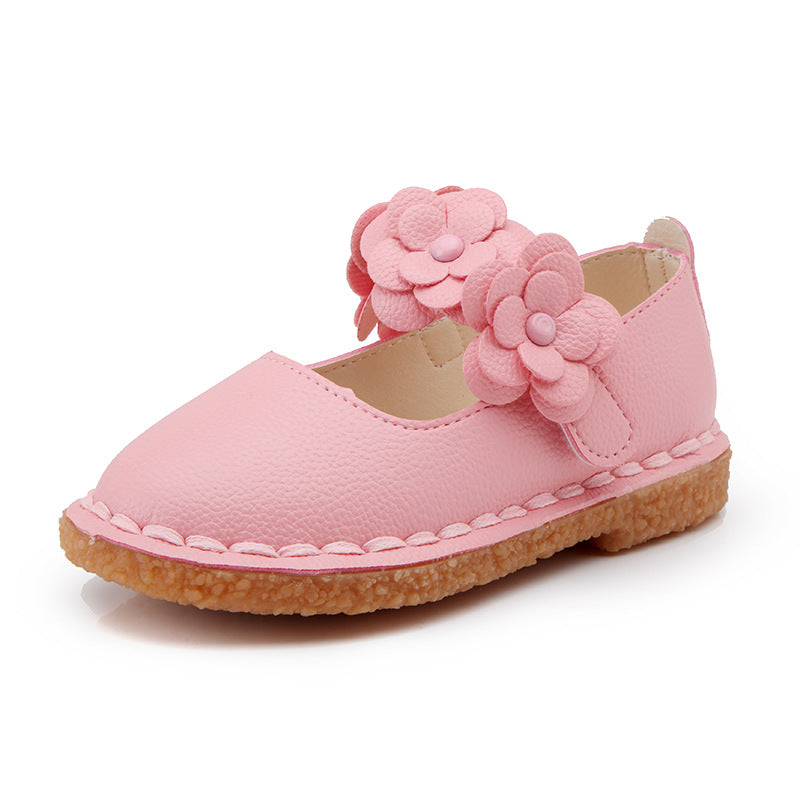 Girls Casual flower Strap Flat Shoes