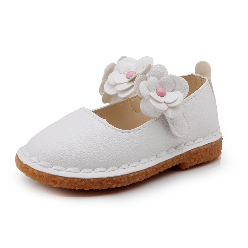 Girls Casual flower Strap Flat Shoes