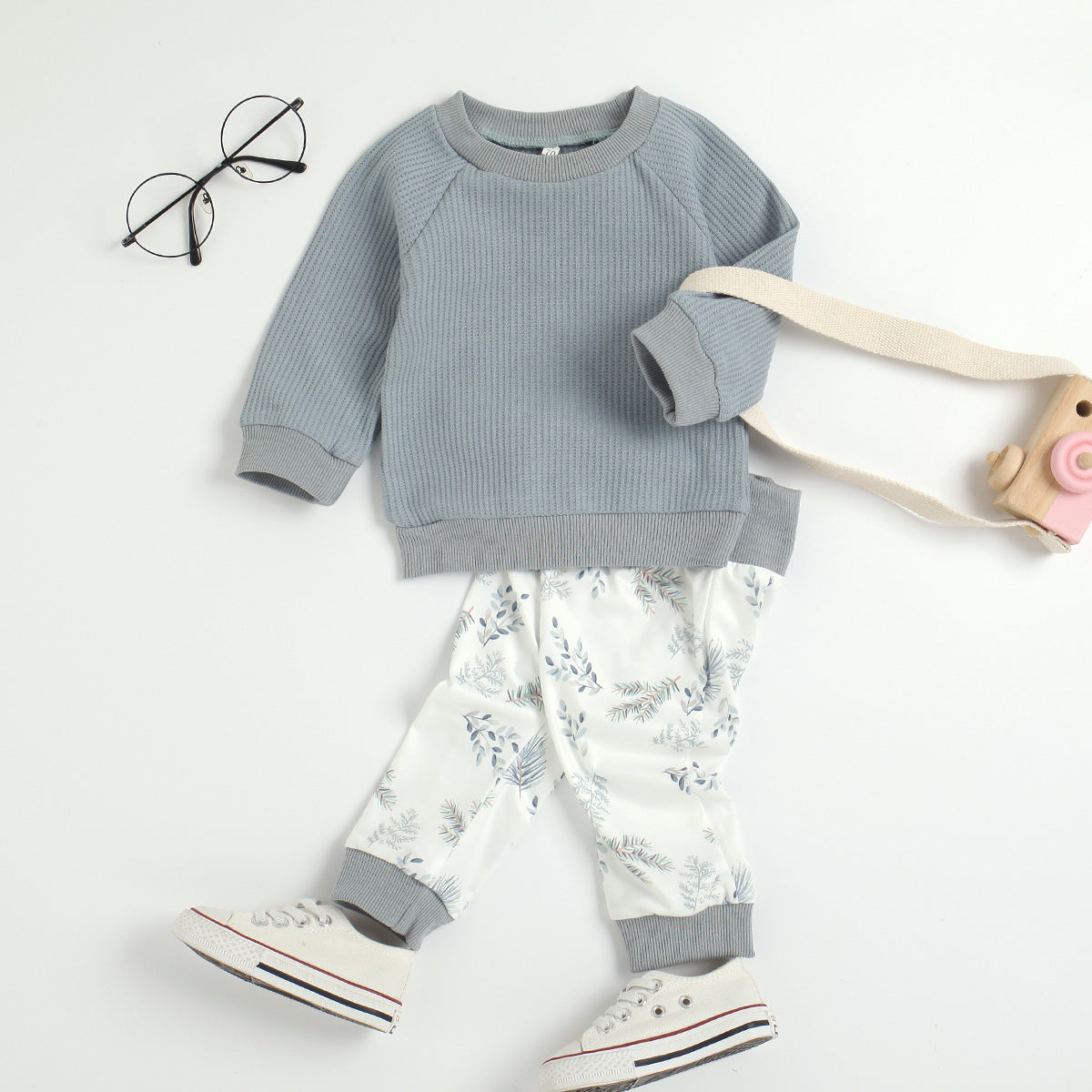 Autumn Baby Boys And Girls Long-sleeve Two-piece Set