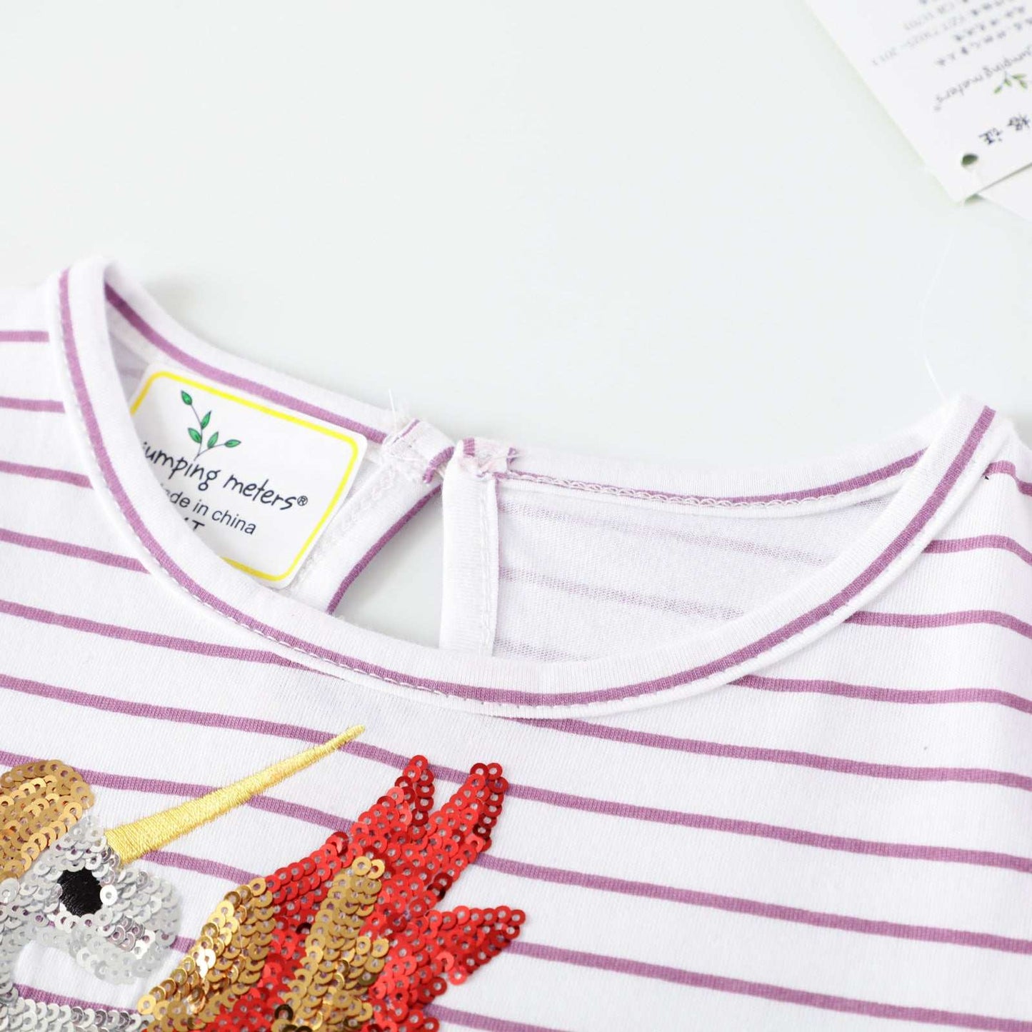 Girls Unicorn Knitted Short-Sleeved Dress