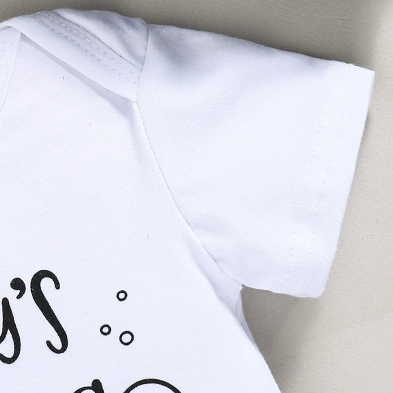 Boys Daddy Fishing Buddy Short Sleeve Set