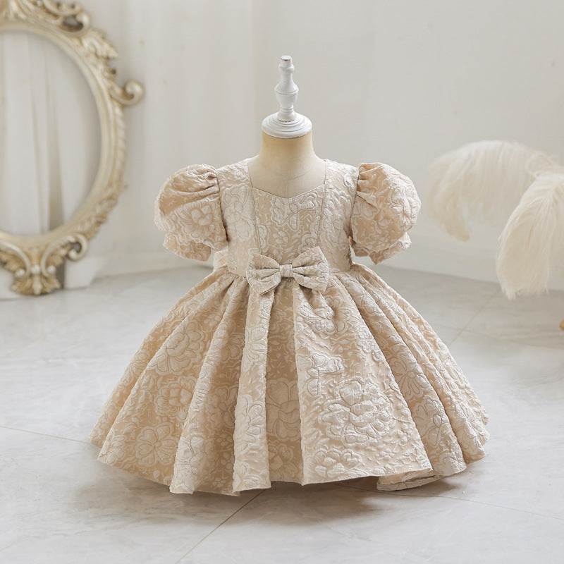 High-end Solid Color Dress And Fluffy Skirt