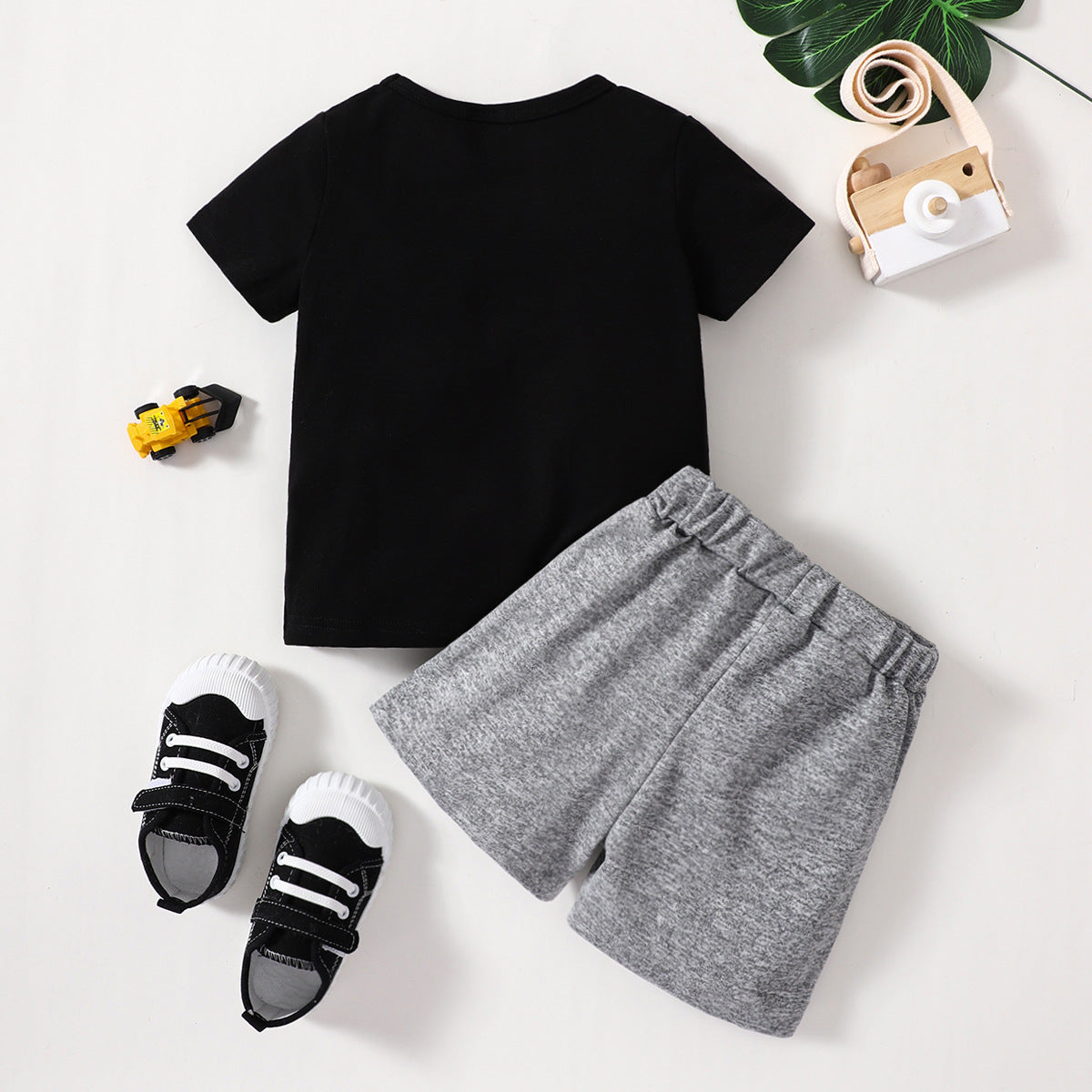 Boys Crew Neck Short-sleeved Set