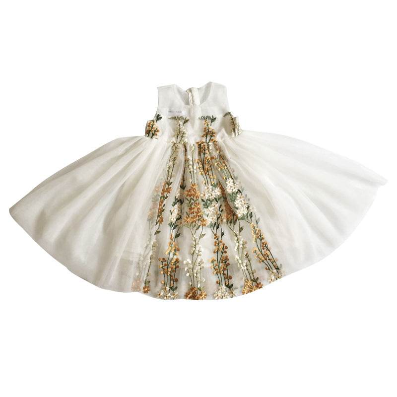 Girls Lace Wedding Casual Floral summer dress