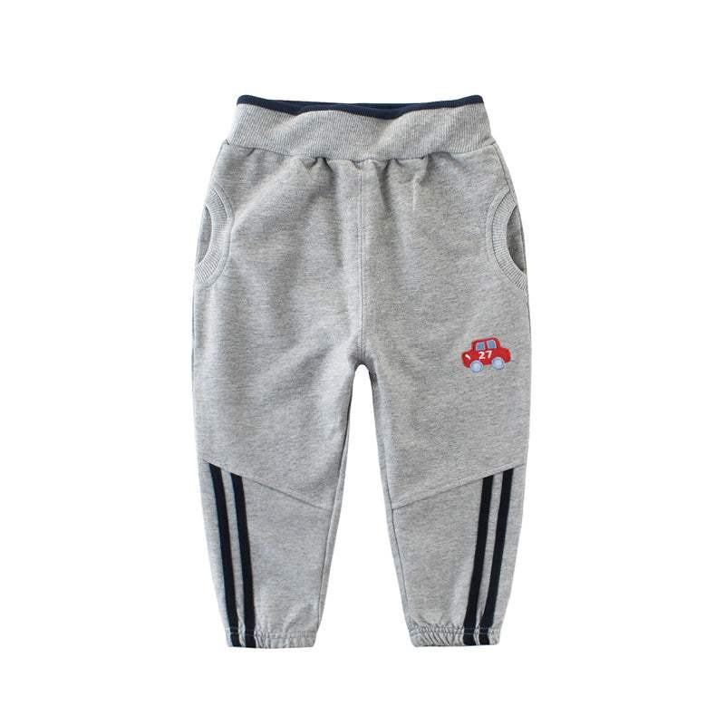 Boys Car Joggers - Stylish & Comfortable Cotton Pants