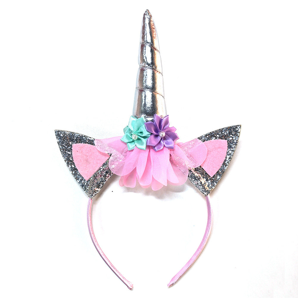 Princess Rainbow Mesh Unicorn Headband