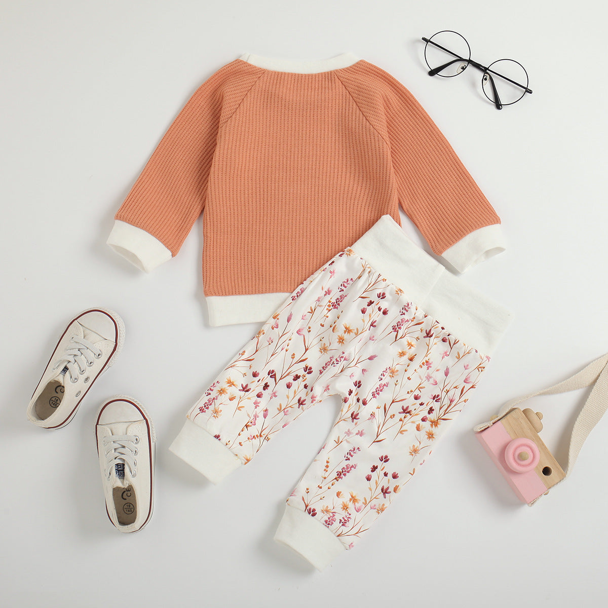 Autumn Baby Boys And Girls Long-sleeve Two-piece Set