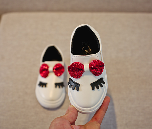 Girls Bow and Lash Casual Shoes