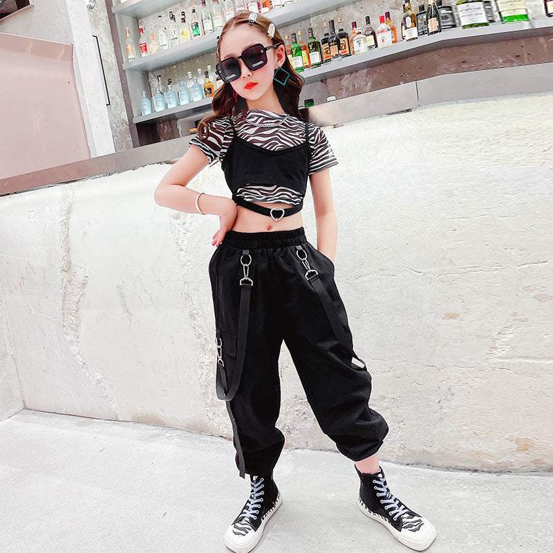 Teen Jazz Hip-hop Street Dance Tracksuit Set
