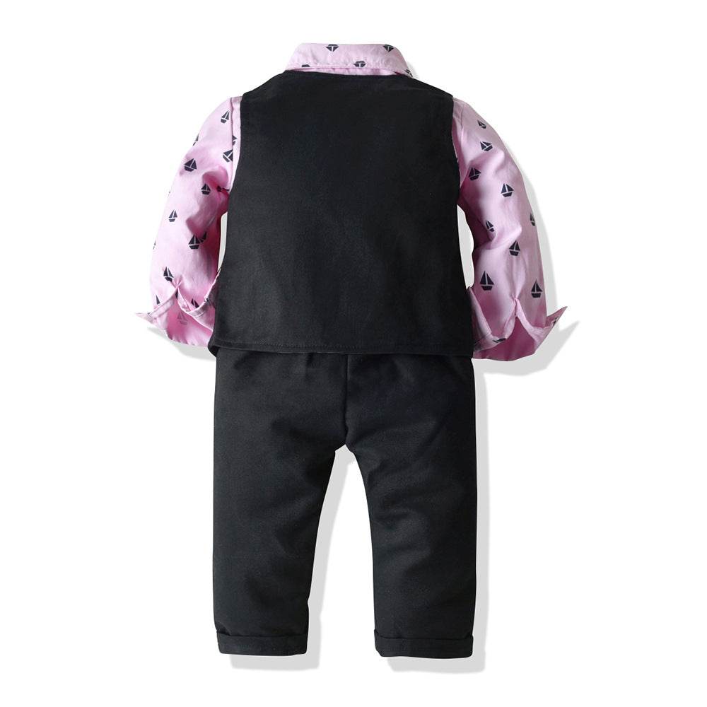 Toddler Casual Suit with Bowtie 3pc Set