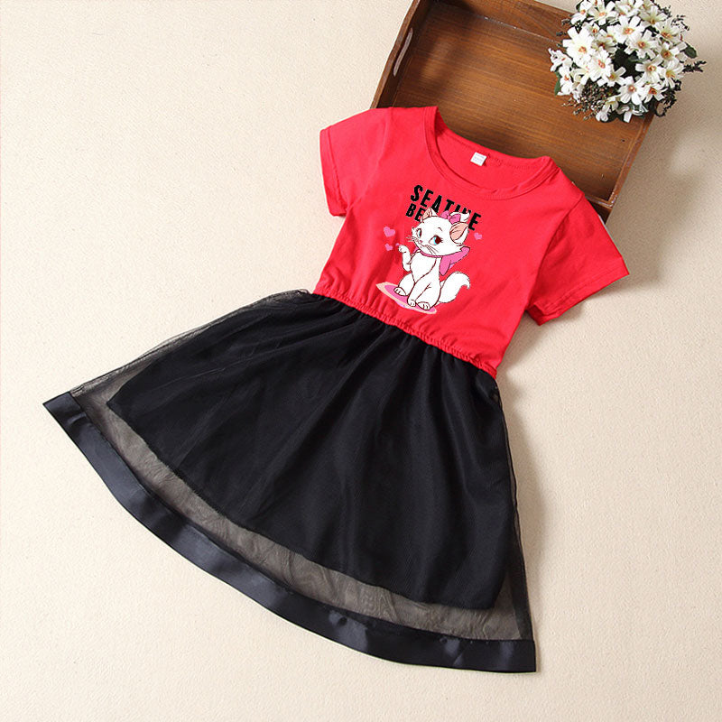 Big Kids short sleeve Casual Dresses