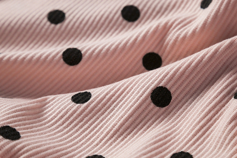 Girls long Sleeve Polka Dot Top with TuTu Dress