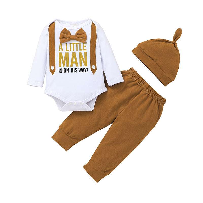 Little Man Three Piece long sleeve Set