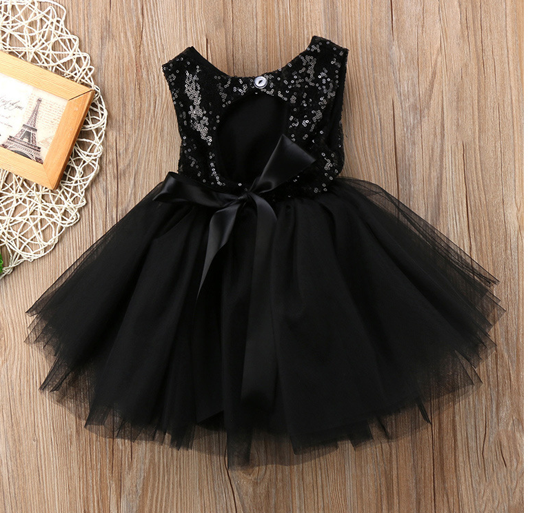 Princess Flower Girl Solid Color Tutu Style Party Dress