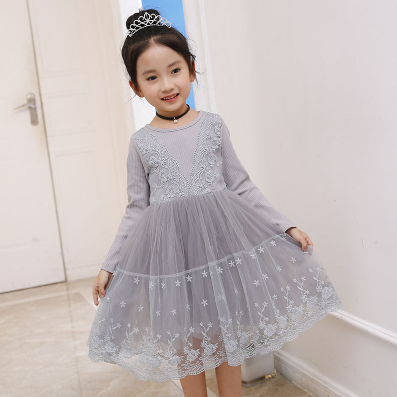Girls lace skirt long sleeve