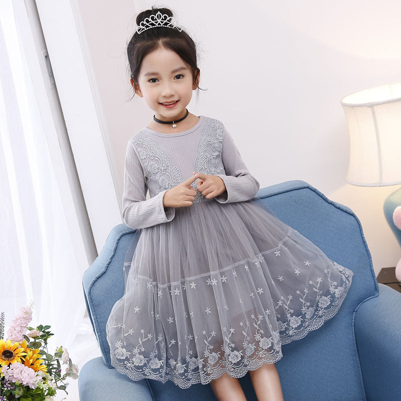 Girls lace skirt long sleeve