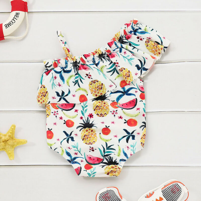Girls Pineapple Fruit Swimming Suit