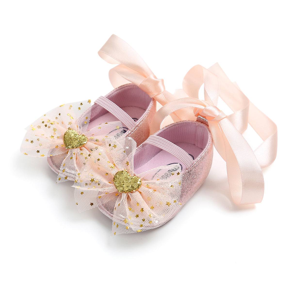 Cute butterfly Baby shoes With Headdress