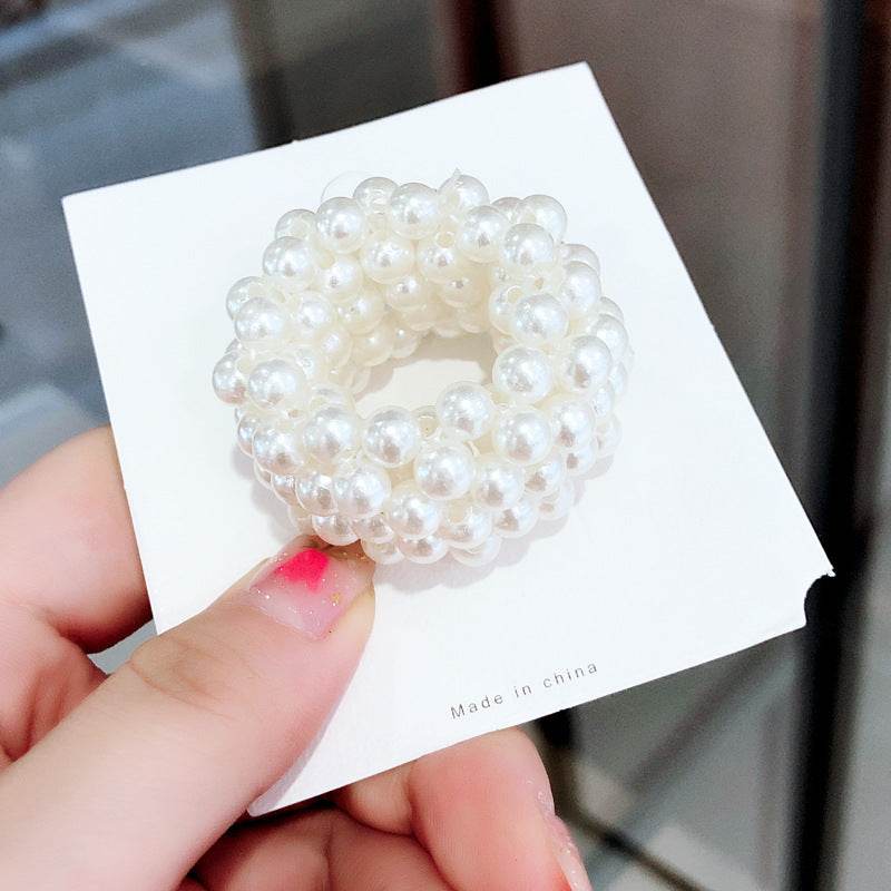 Pearl Hair Band Wide Rubber Bands