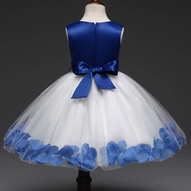 Girls Rose Pedal Skirt Dress